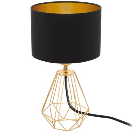 Настолна лампа 1хE14 месинг/черно-златно CARLTON 2