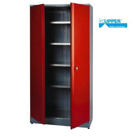 Висок шкаф за инструменти -  метален - 2 врати, 45 х 91 х 180 см)