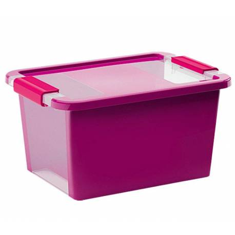 Кутия за съхранение с капак 11 л - 36.5x26x19  см, лилава