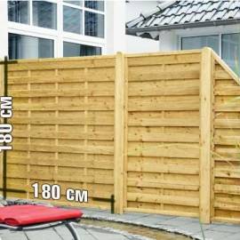 Дървена ограда - 180 x 180 см (плътна)