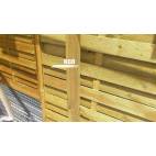 Дървена ограда - 180 x 180 см (плътна)
