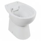 Стояща тоалетна без ръб Camargue Metz, бяла