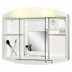 Шкаф за баня - огледало с осветление Jokey Elda, PVC
