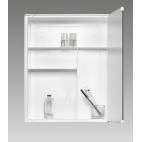 Шкаф за баня с огледало Jokey Junior, пластмаса, бял