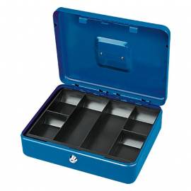 Парична кутия/ каса с монетник, синя, 18х25x9 см
