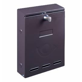 Пощенска кутия за порта или входна врата, без отвор, кафява