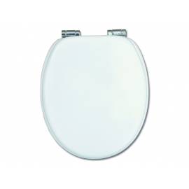 Imagén: Капак за тоалетна чиния - Sari, MDF, бяла, забавено падане