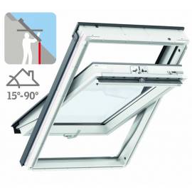 Imagén: Покривен прозорец Velux Стандарт с долно управление, бяло полиуретаново покритие - 5 размера