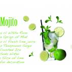 Декоративен стикер Mojito, 15 части, 100х70 см