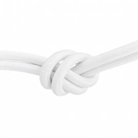 Текстилен кабел, бял, 3x0,75 мм²