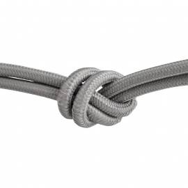 Текстилен кабел, сив, 3x0,75 мм²