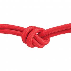 Текстилен кабел, червен, 3x0,75 мм²