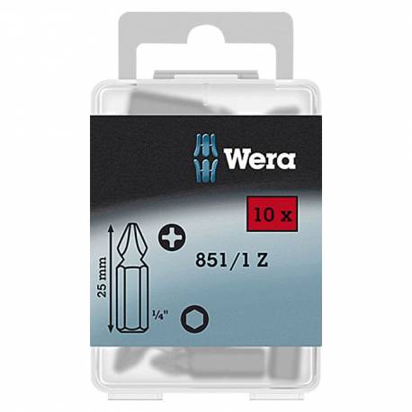 Комплект битове Wera Bit-Box 851/1, PH 2, 10 броя