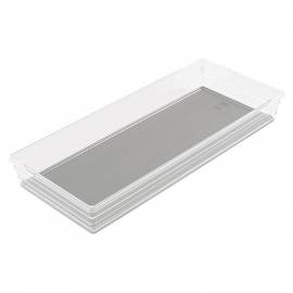 Кутия за съхранение Sistemo, прозрачна, 37,5x15x5 см