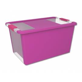 Кутия за съхранение, с капак, лилава, 3 л