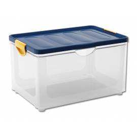 Кутия за съхранение Clipper XL, с капак, прозрачна, 55 л