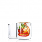 Комплект от 2 бр двустенни стъклени чаши NERO за кафе - 200 мл BLOMUS