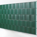 Ивици за визуална защита, 201,5x19,2 см, 5 броя, зелена