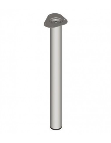 Kрак за мебели, сребрист, Ø60 мм - 20 см