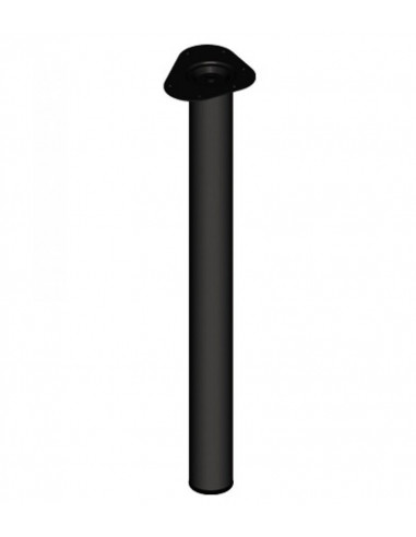 Kрак за мебели, черен, Ø60 мм - 20 см
