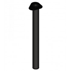 Kрак за мебели, черен, Ø60 мм - 110 см