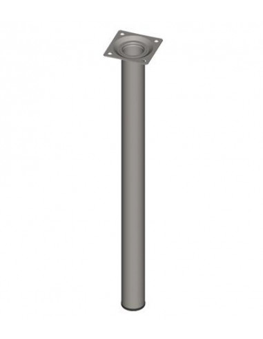 Kрак за маса / мебели единичен, сребрист, Ø30 мм - 8 размера