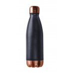 Двустенна термо бутилка с вакуумна изолация “CENTRAL PARK“ - 500 мл - цвят черен/мед - ASOBU