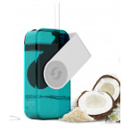 Кутия за течности от Тритан със сламка “JUICY“ - 290 мл - цвят бял/син - ASOBU