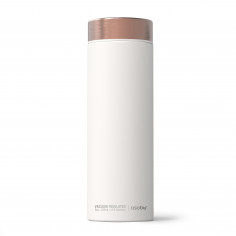 Двустенна термо бутилка с вакуумна изолация “LE BATON“ - 500 мл - цвят бял/мед - ASOBU