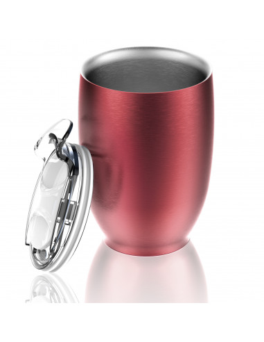 Двустенна термо чаша с вакуумна изолация “IMPERIAL“ - 300 мл - цвят червен - ASOBU