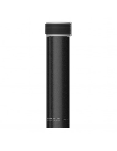 Двустенна термо бутилка с вакуумна изолация “SKINNY MINI“ - 230 мл - цвят черен - ASOBU