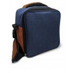 Термоизолираща чанта за храна с 2 джоба - син цвят - Vin bouquet