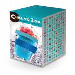 Двустенна охлаждаща чаша с прибор “CHILL YO 2 GO“ - цвят лилав - ASOBU