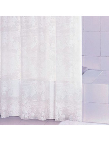 Завеса за баня бяла, 180х200 см