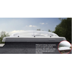 Прозорец за плосък покрив с акрилатен купол - ръчен CVP 0073