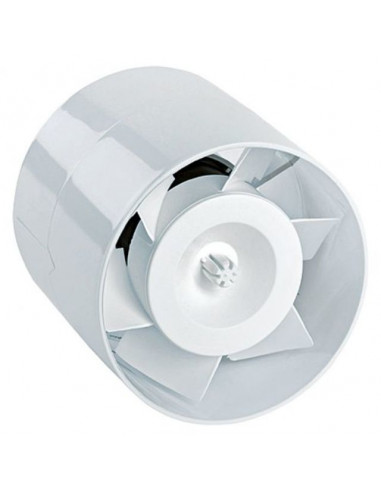 Тръбен вентилатор, Ø100 мм, бял