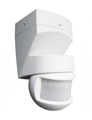 Инфрачервен датчик - сензор за движение, за стена и таван, бял
