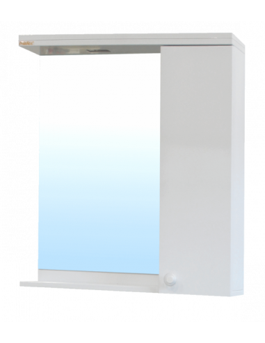 PVC горен шкаф за умивалник с LED осветление Нео