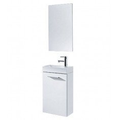 Мебел за баня Pocket, шкаф, умивалник, огледало