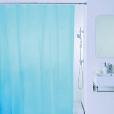Завеса за баня Uni, 180х200 см, синя