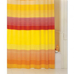 Завеса за баня Color Sand, 120х200 см, червена-жълта-оранжева