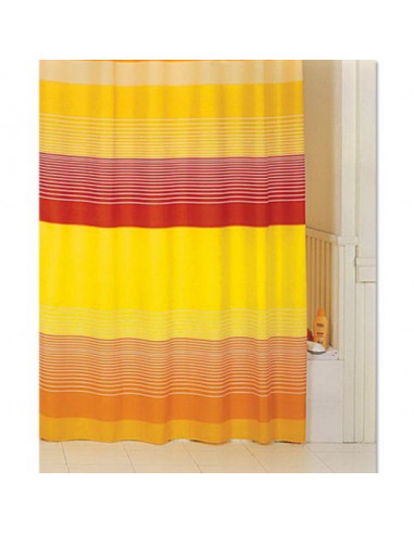 Завеса за баня Color Sand, 120х200 см, червена-жълта-оранжева