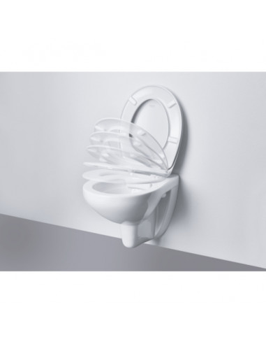 Тоалетна седалка Ceramic, забавено падане, метални шарнири