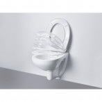 Тоалетна седалка Ceramic, забавено падане, метални шарнири