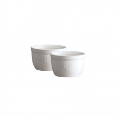 Комплект 2 броя керамични купички / рамекини "RAMEKINS SET N°9" - цвят бял - EMILE HENRY