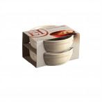 Комплект 2 броя керамични купички за крем брюле "2 CRÈME BRÛLÉES RAMEKINS SET"-  цвят екрю - EMILE HENRY