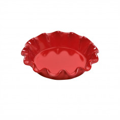 Керамична форма за пай "RUFFLED PIE DISH"- Ø 27 см - цвят червен - EMILE HENRY