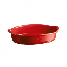 Керамична овална форма за печене "OVAL OVEN DISH" - 35 х 22,5 см - цвят червен - EMILE HENRY