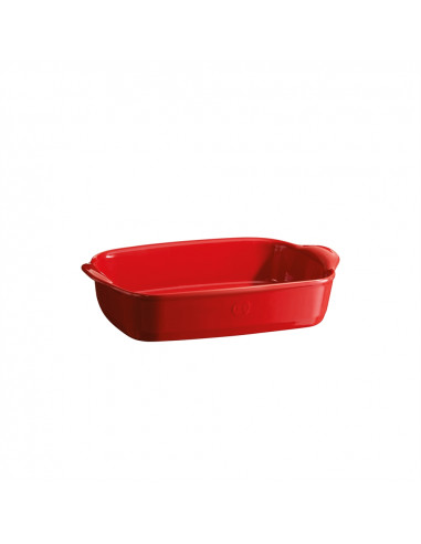 Керамична провоъгълна форма за печене " SMALL RECTANGULAR OVEN DISH"- 30 х 19 см - цвят червен - EMILE HENRY