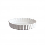 Керамична дълбока форма за тарт "DEEP FLAN DISH" - Ø 24 см - цвят бял - EMILE HENRY